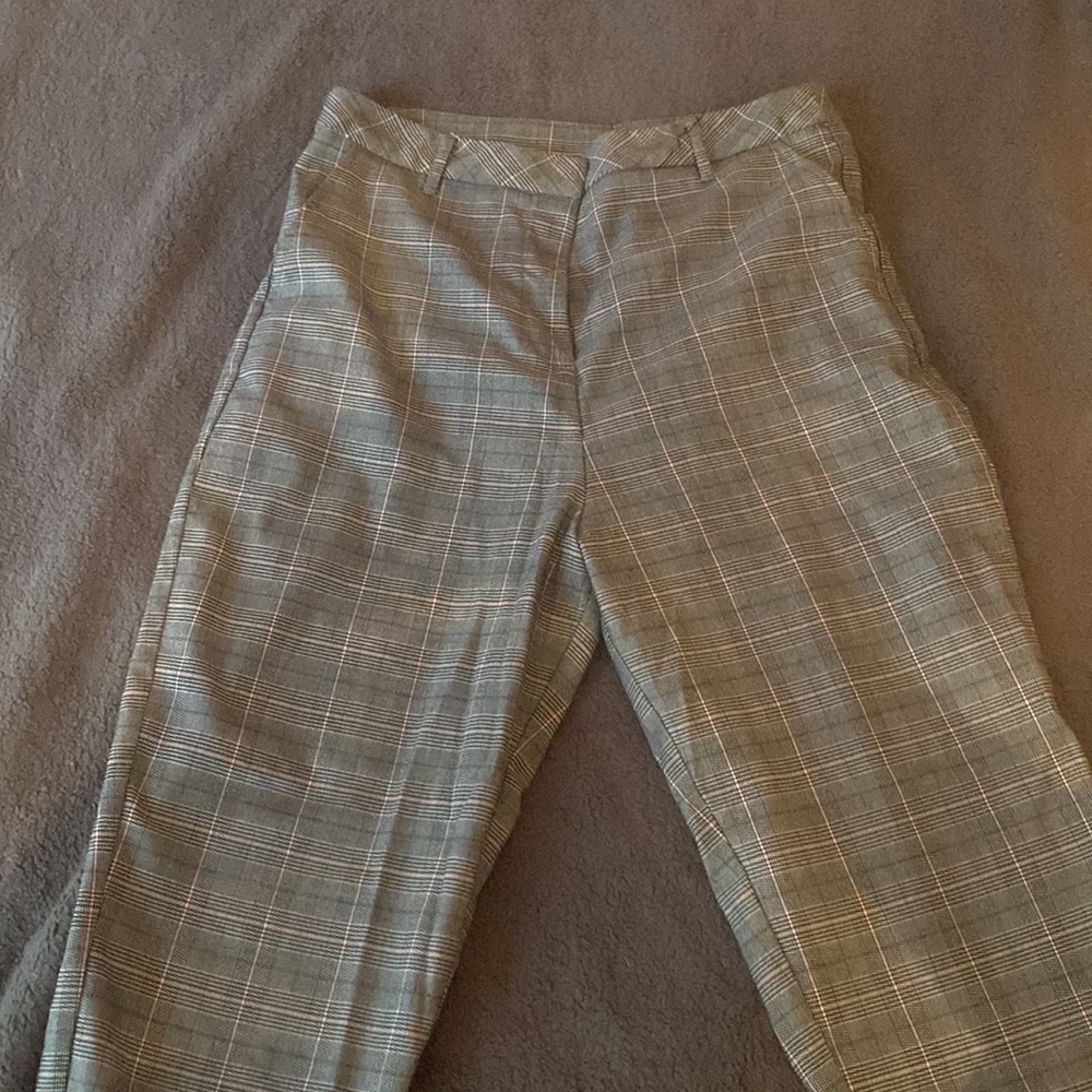 Gray and Pink Dress Pants